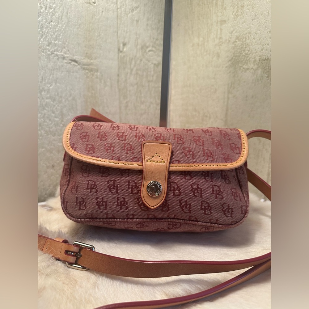Dooney & Bourke Brown and Tan Crossbody Bag